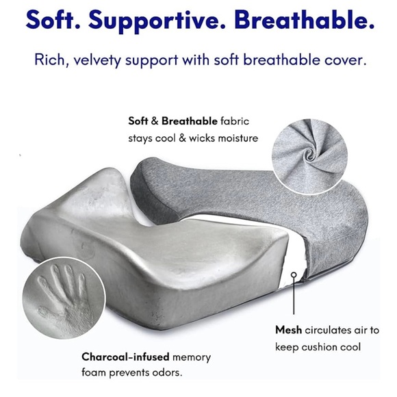 Relief Seat Cushion for Long Sitting Hours on Office & Home Chair - Picture 5 of 8